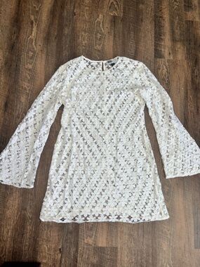 Beach Riot White Floral Crochet Top